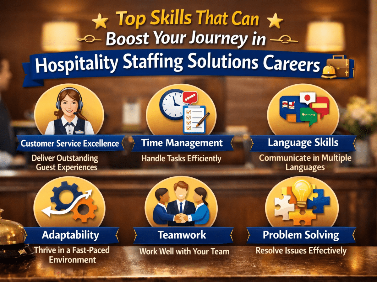Top Skills That Can Boost Your Journey in Hospitality Staffing Solutions&nbsp;Careers