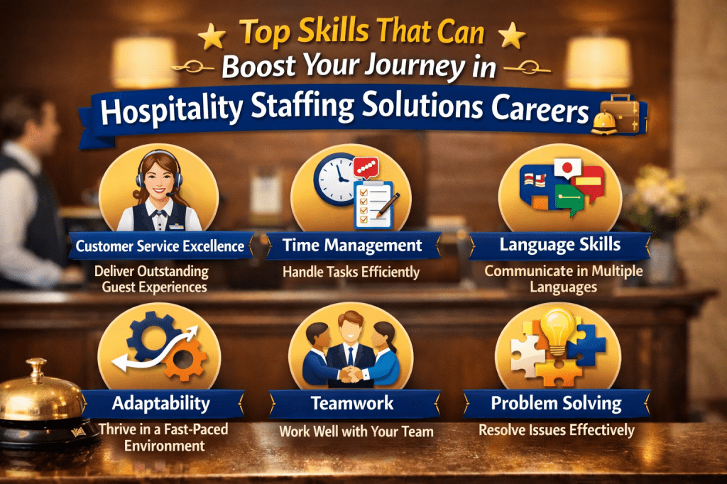 Top Skills That Can Boost Your Journey in Hospitality Staffing Solutions&nbsp;Careers